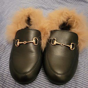 Gucci alike toddler buckle slippers